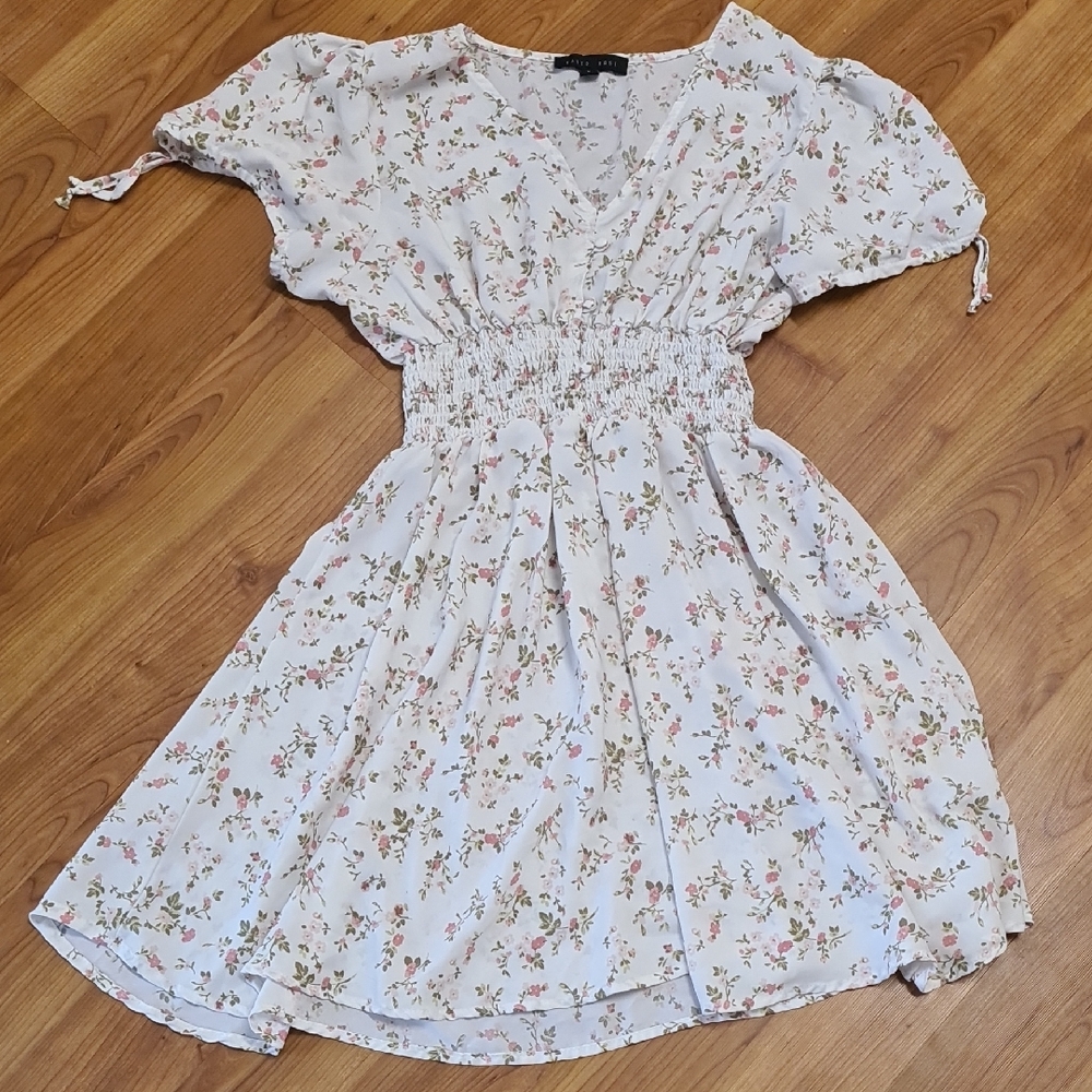 Faded Rose Floral Dress